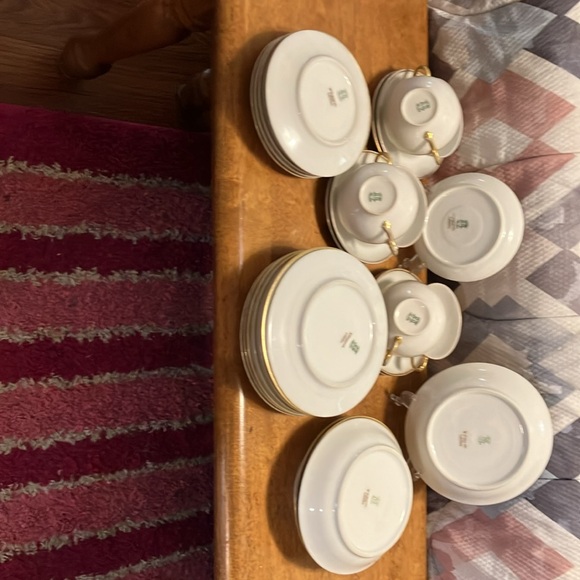 Limoge France , beautiful china edged in gold. Coffee/ dessert set for 4-6 , 30 - Picture 16 of 16